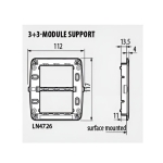 Носеща рамка 33 мод. LL Bticino