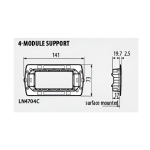Носеща рамка 4 мод. AIR LL Bticino