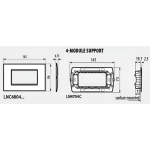 Рамка 4 мод. метална Gold mat AIR LL Bticino до изчерпване