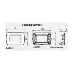 Рамка 3 мод. Light aluminium LL International Bticino