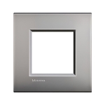 Рамка 2 мод. метална Nickel mat за обикновена конзола 50мм AIR LL Bticino