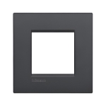 Рамка 2 мод. метална Anthracite за обикновена конзола 50мм AIR LL Bticino