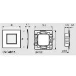 Рамка 2 мод. метална Sand AIR LL Bticino