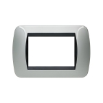 Рамка 3 мод. Light aluminium LL International Bticino