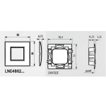 Рамка 2 мод. метална Sand за обикновена конзола 50мм AIR LL Bticino до изчерпване