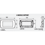 Рамка 4 мод. DARK STEEL LL International Bticino