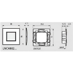 Рамка 2 мод. метална Gold mat AIR LL Bticino