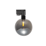 Тяло за релсов монтаж, стъклено, двупроводно, G9, 220-240V AC, IP20, черно