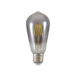 LED filament лампа крушка опушен, ST64, 5W, E27, 1800K, 230V AC, амбър