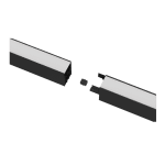 LED L-освeтително тяло, CCT, черно, 20W