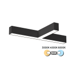 LED T-освeтително тяло CCT, черно, 30W