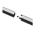 LED T-освeтително тяло CCT, черно, 30W