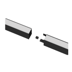 LED X-освeтително тяло CCT, черно, 40W