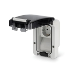 Контакт шуко 16A за скрит монтаж IP66 при включен консуматор серия Protecta, Scame